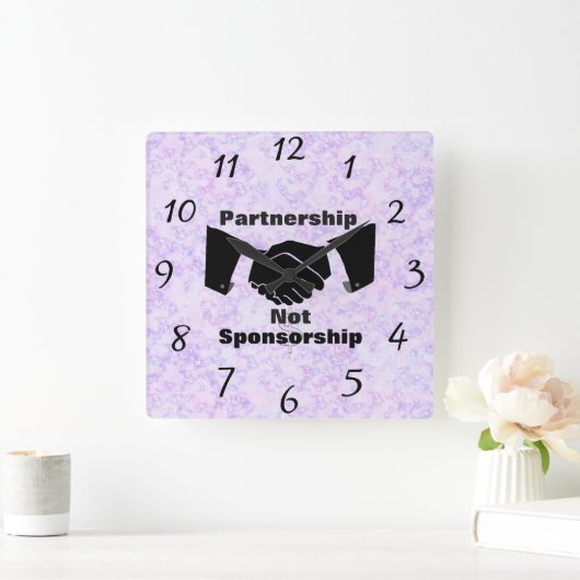 Partnerschap niet-sponsoring wandklok (Huis)