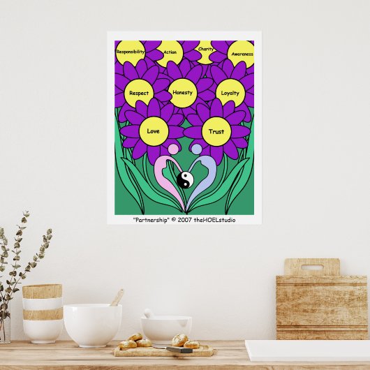 Partnerschaps-Poster Poster (Keuken)