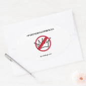 #PartnersNotPrinces Carterhaugh School Ovale Sticker (Envelop)