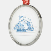 Partnertop kerstversiering metalen ornament (Links)