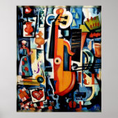 Parto de Viola Bom Menage, Cubism, Poster (Voorkant)