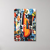 Parto de Viola Bom Menage, Kubisme, Canvas Afdruk (Voorkant)