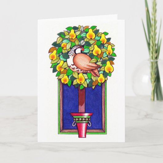 Partridge en Pear Christmas Kaarten (Voorkant)