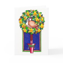 Partridge en Pear Christmas Kaarten