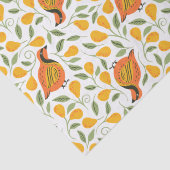 Partridge- en perenbomen, naadloos kerstpatter tissuepapier (Detail)