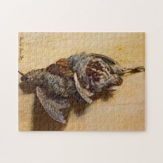 Partridge en Woodcock Monet Fine Art Legpuzzel (Horizontaal)
