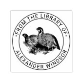 Partridge Game Vogeltekening Bibliotheek Boeknaam Zelfinktende Stempel (Design)