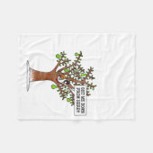 Partridge In A Pear Tree, Christmas Carol Singing  Fleece Deken (Voorkant (Horizontaal))