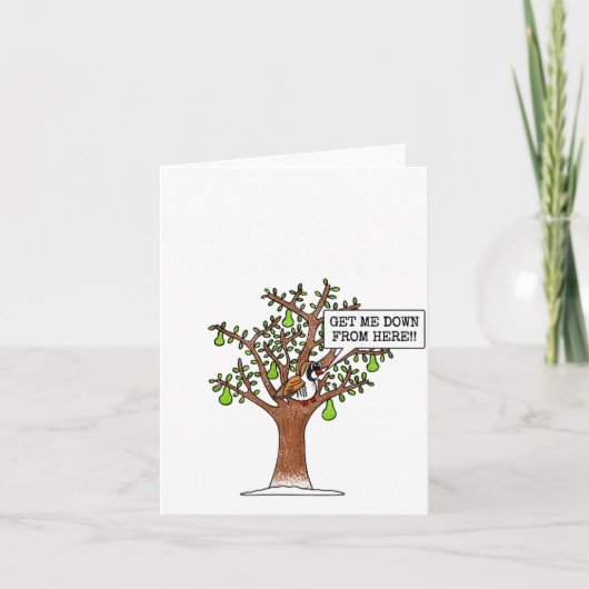 Partridge In A Pear Tree, Christmas Carol Singing Kaart (Voorkant)