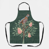 Partridge in a pear tree Christmas Carole on green Schort (Voorkant)