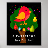 Partridge In A Pear Tree Twelve Days Of Christmas  Poster (Voorkant)