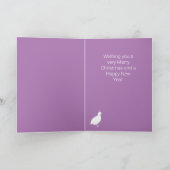 Partridge in een paardenkerstboom feestdagen kaart (Binnen)