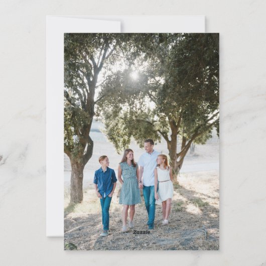 Partridge in een paarse kerstkaart met Label (Achterkant)