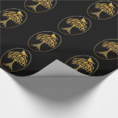 Partridge in een peerboom-goud cadeaupapier (Hoek)