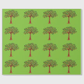 Partridge in een peerboom om papier te pakken (Vlak)