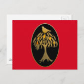 Partridge in een peergoud briefkaart (Voorkant / Achterkant)