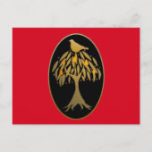 Partridge in een peergoud briefkaart (Voorkant)