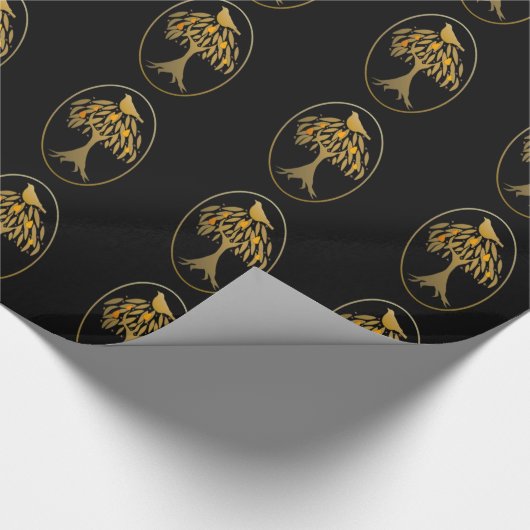 Partridge in een peergoud cadeaupapier (Hoek)