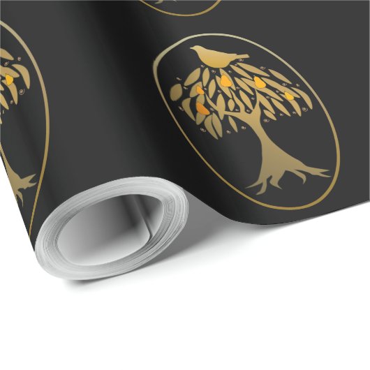 Partridge in een peergoud cadeaupapier (Rol Hoek)