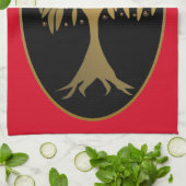 Partridge in een peergoud theedoek (Gevouwen)