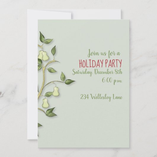 Partridge in een uitnodiging van de Vrede (Voorkant)