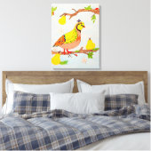 Partridge in Pear Tree Canvas Afdruk (Insitu (Slaapkamer))