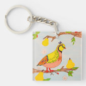 Partridge in Pear Tree Sleutelhanger (voorkant)
