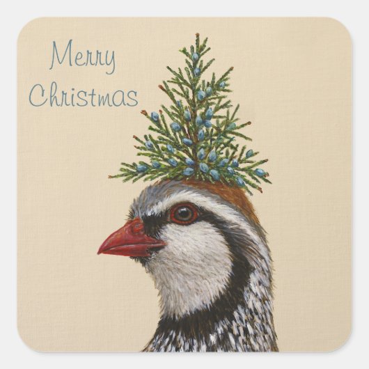 Partridge-Kerst stickers (Voorkant)