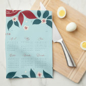 Partridge Pear Tree 2026 Calendar - Evergreen Theedoek (Quarter Fold)