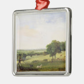 Partridge Shooting (olie op karton) Metalen Ornament (Links)