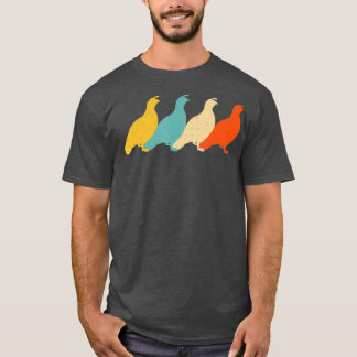 Partridge Vintage Retro Bird Quail Grouse Lover T-shirt