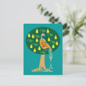 Partridge voor kerstmis briefkaart (Staand voorkant)