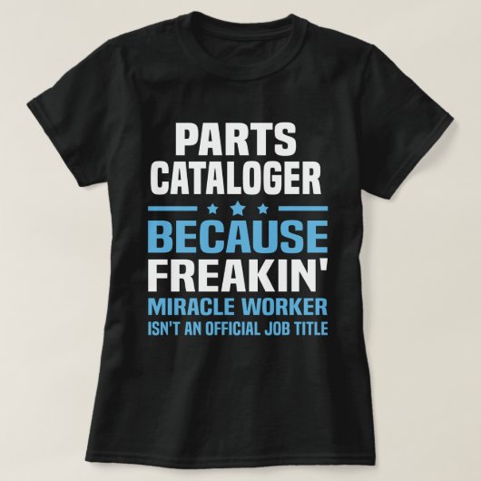 Parts Cataloger T-shirt (Design voorkant)