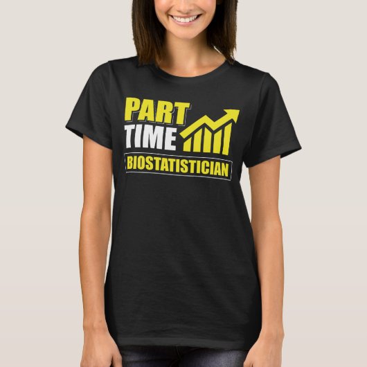 parttime biostatisticus t-shirt (Voorkant)