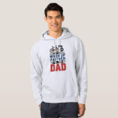 Parttime opwarmpartner fulltime papa hoodie (Voorkant volledig)