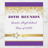 Party! 50th Class Reunion custom Wijn Etiket (Enkel label)