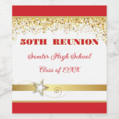 Party! 50th Class Reunion custom Wijn Etiket (Enkel label)