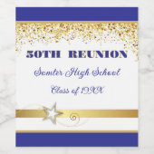 Party! 50th Class Reunion custom Wijn Etiket (Enkel label)