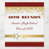 Party! 50th Class Reunion custom Wijn Etiket (Enkel label)
