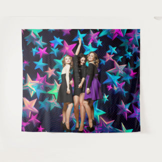 Party 90s Shot Starry Backdrop Wandkleed