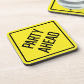 Party Ahead Hard Plastic Onderzetter (Linkerzijde)