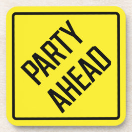 Party Ahead Hard Plastic Onderzetter