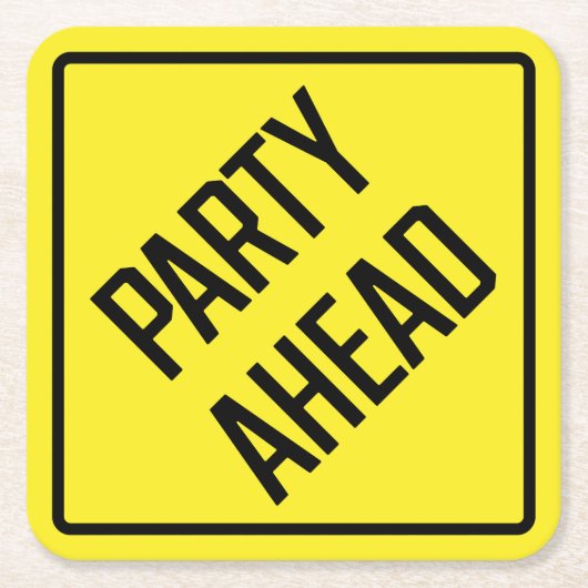 Party Ahead Paper-Onderzetter Kartonnen Onderzetters (Voorkant)