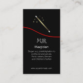 Party and Dinner Magicia - Magic Wand logo Visitekaartje (Voorkant)