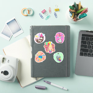 Party Animal 5 Pack Collectie Sticker
