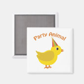 Party Animal Chick Magneet (Voorkant / Achterkant)
