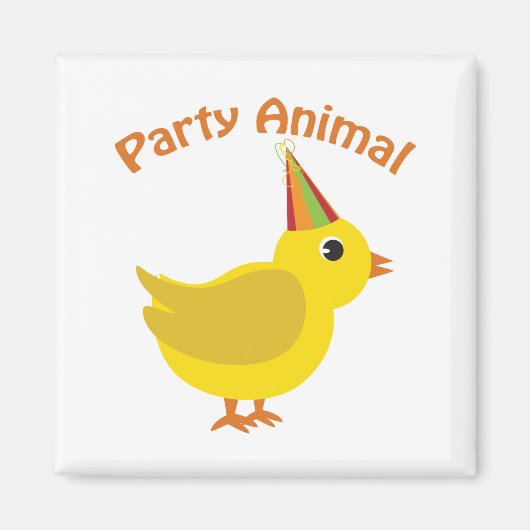Party Animal Chick Magneet (Voorkant)