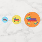 PARTY ANIMAL Cinco de Mayo Rainbow Donkey Piñata Confetti (Voorkanten)