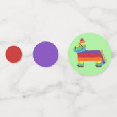 PARTY ANIMAL Cinco de Mayo Rainbow Donkey Piñata Confetti (Achterkanten)
