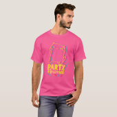 Party Animal Disco Dancing Cat Meme T-shirt (Voorkant volledig)